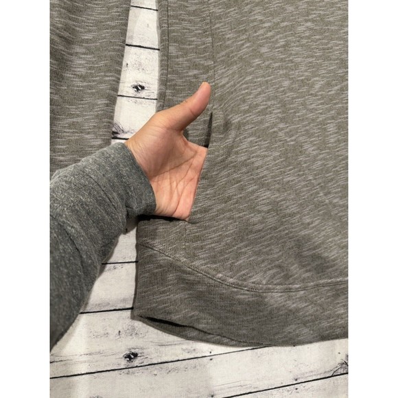 prAna Womens Calexa Tunic Sweater Sz XS Heather Green Pullover Active Pockets - Picture 7 of 15